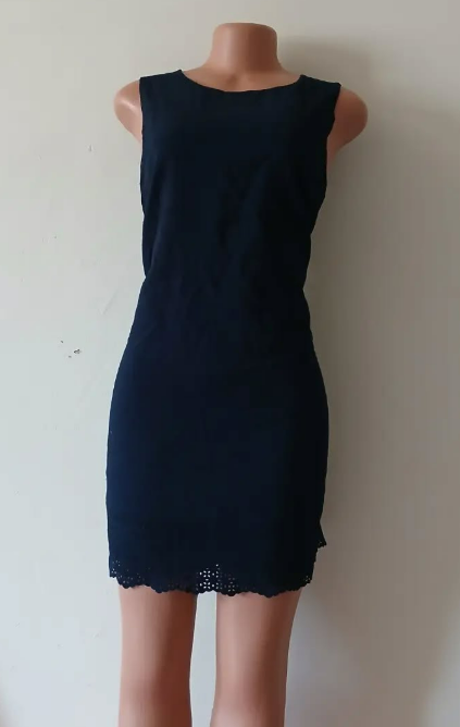 Formal navy blue dress