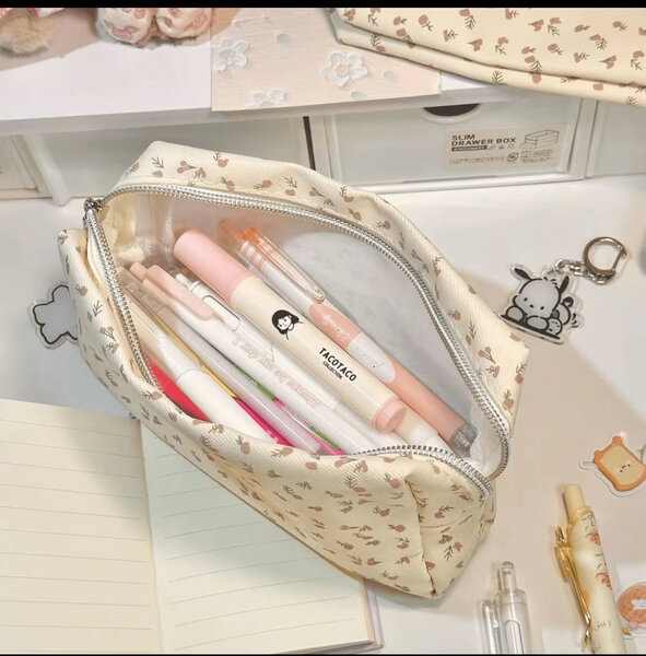 Trousse à crayons florale