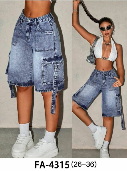 Denim shorts