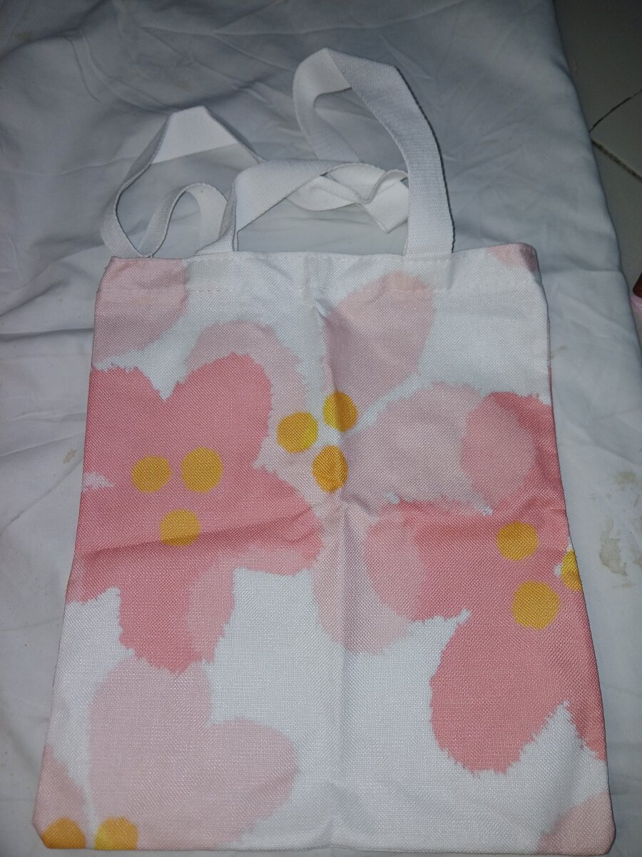 Sac en toile à fleurs
