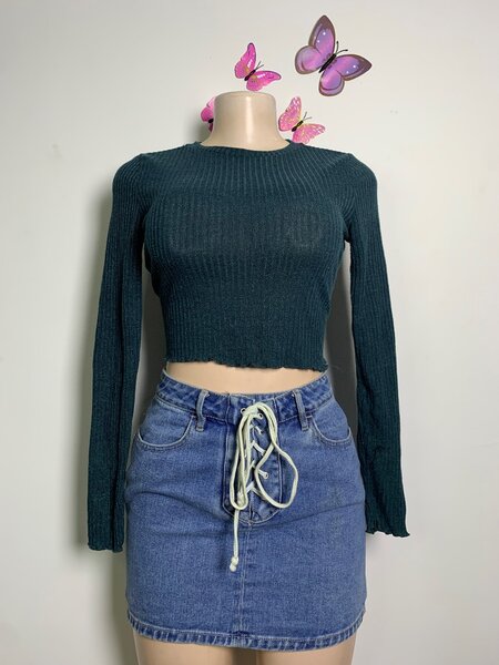 Cotton long sleeve top