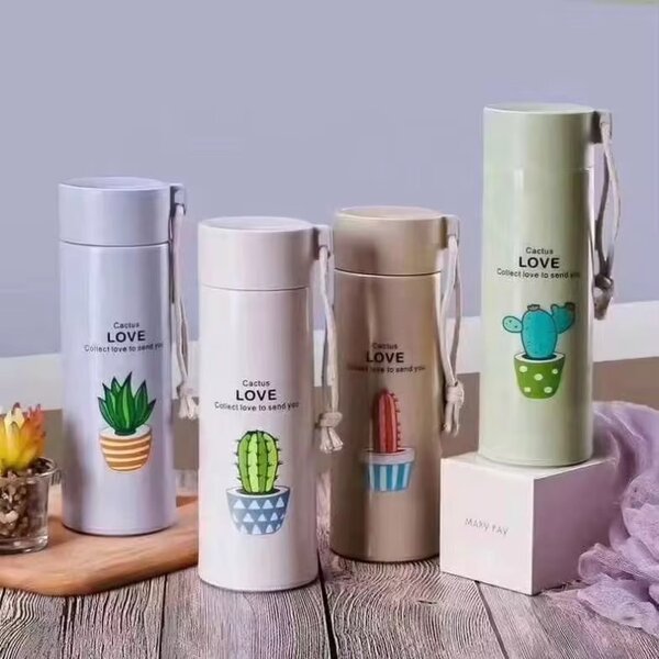 Bouteille Thermos Cactus Design