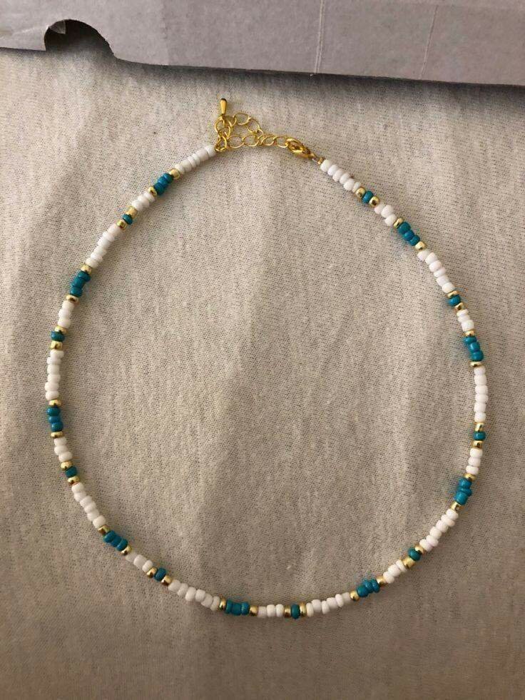 Collier perles bohème coloré