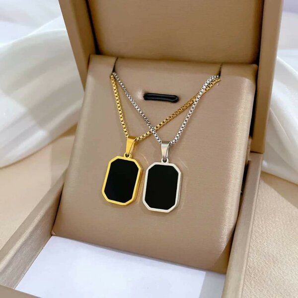 Pendentif double cœur luxe