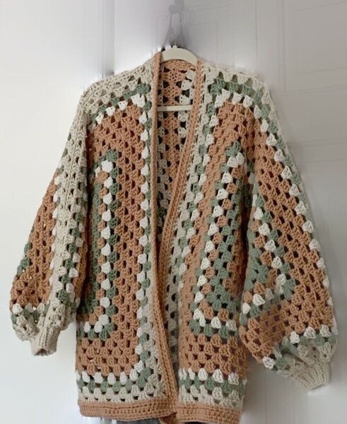 Hexagon cardigan/sweater