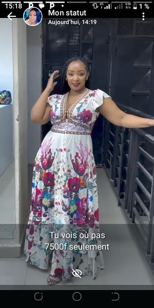Robe longue florale élégante