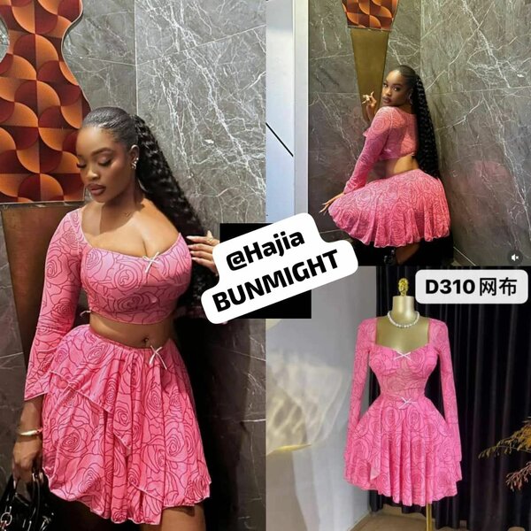 Robe rose élégante glamour