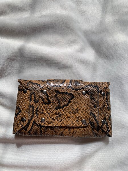 Print mini purse
