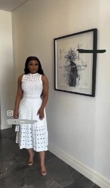 Ladies white dress