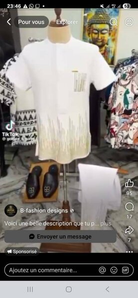 Tunique élégante pour hommes
