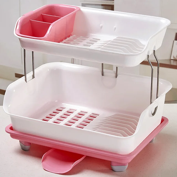 TIER 2 PLASTIC PLATE RACK