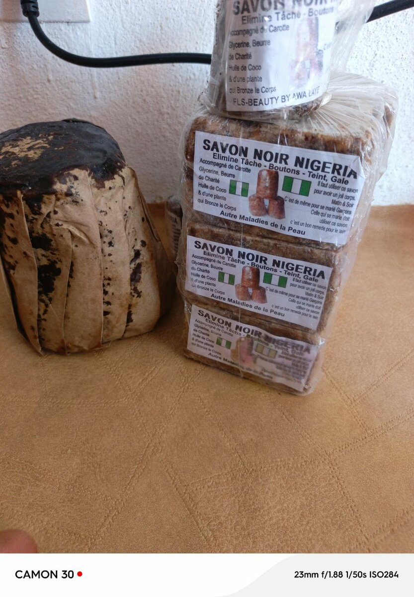 Savons noir du Nigéria brute