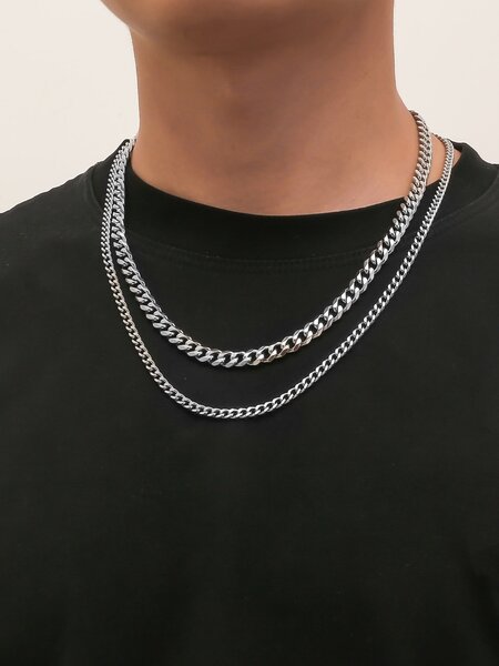 Collier en Acier Inoxydable avec Croix
