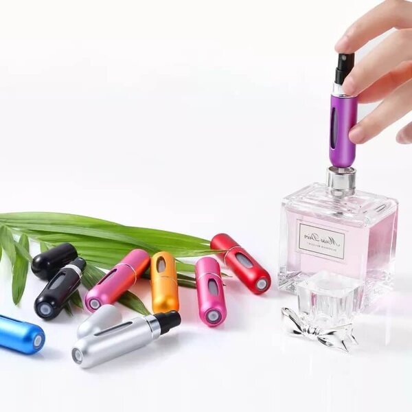 Perfume refill bottle. Atomizer