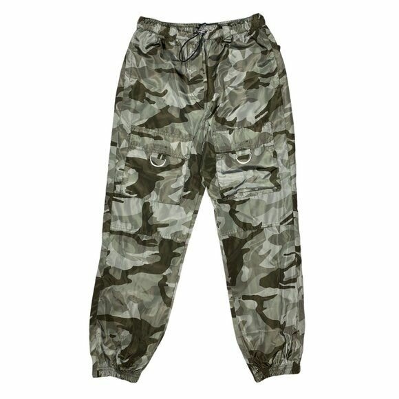 Women's Forever 21 Camo Parachute Jogger Pants