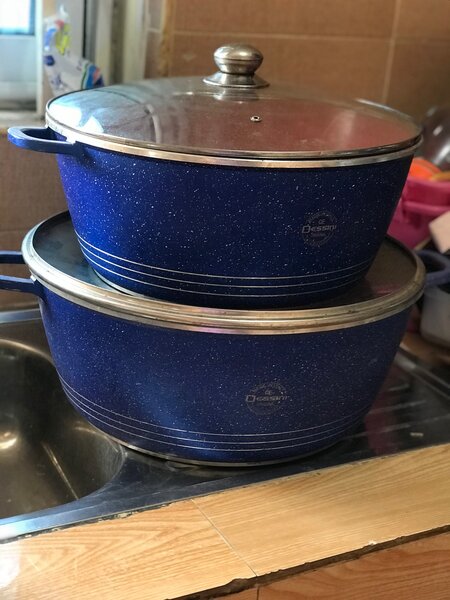 Large 2pcs set dessini nonstick 20Land 10L