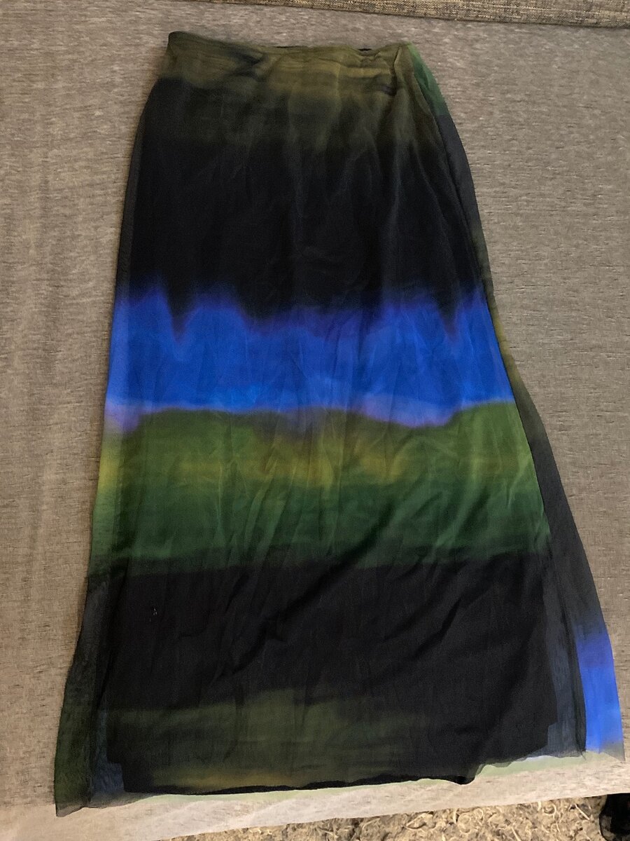 Jupe Longue Dégradé Multicolore