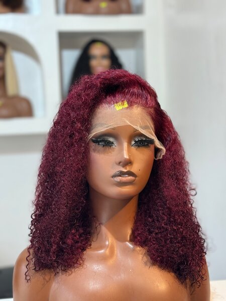 Burgundy Wet Curls
