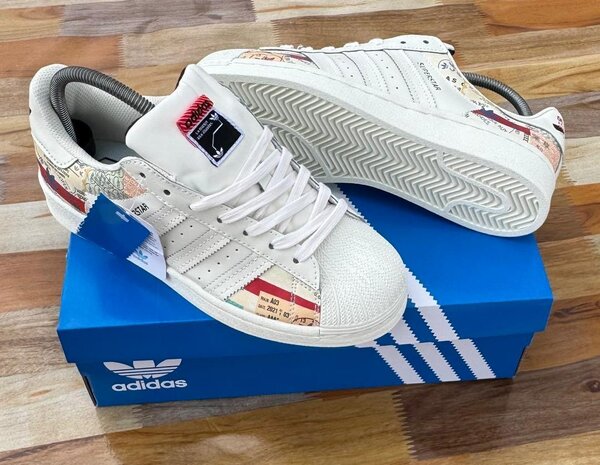 Baskets Superstar Blancs Vintage