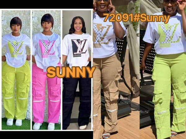 T-shirt et pantalon cargo élégants