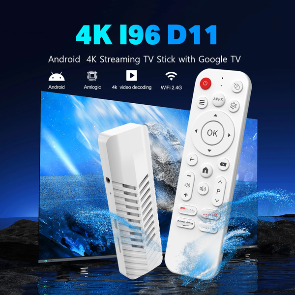 Clé TV Android 4K I96 D11