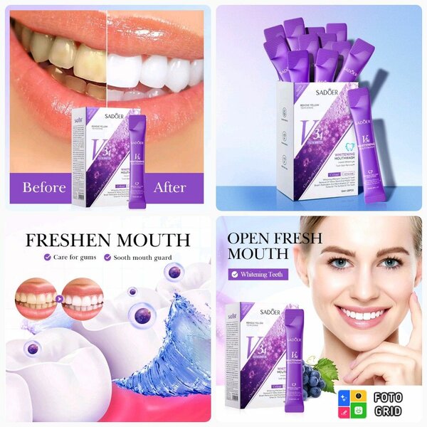 Authentic sadoer mouth wash n teeth whitening