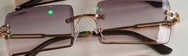 Unisex sunglasses Rimless