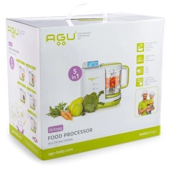 Пароварка блендер для детского питания, Agu baby  5 в 1