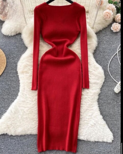 Stretchy maxi dress