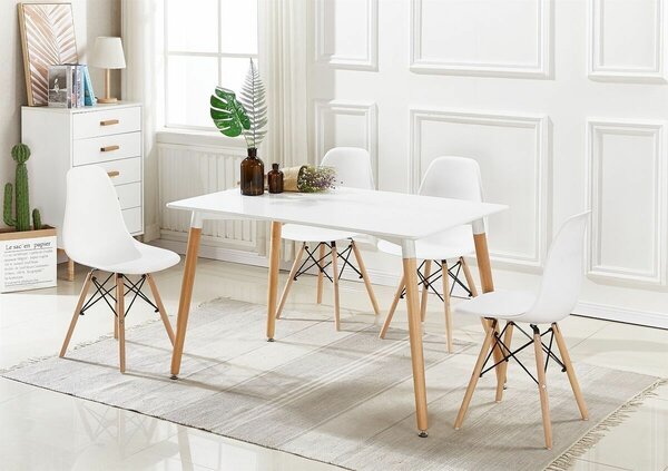 Table à manger moderne 4 chaises