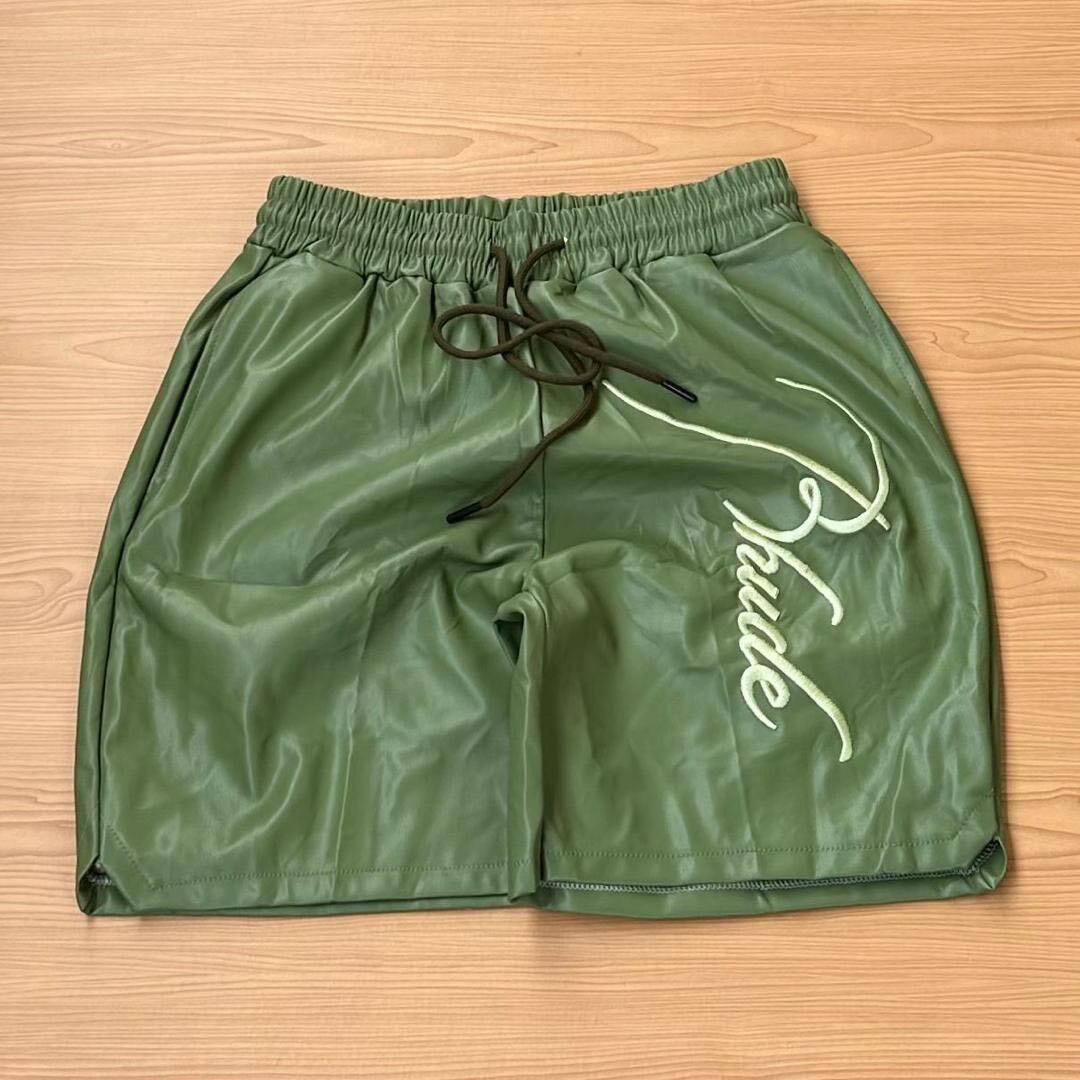 Leather shorts