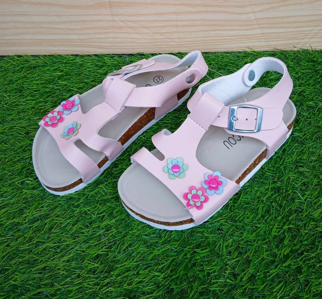 Sandales enfant à fleurs