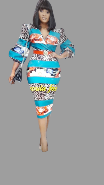Robe imprimée chic et colorée