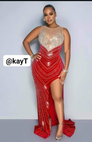 Red and White Dress 
