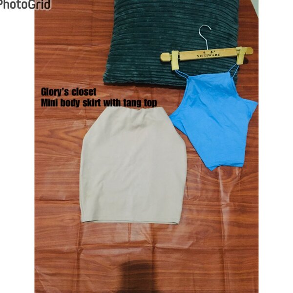 Skirt with tang top