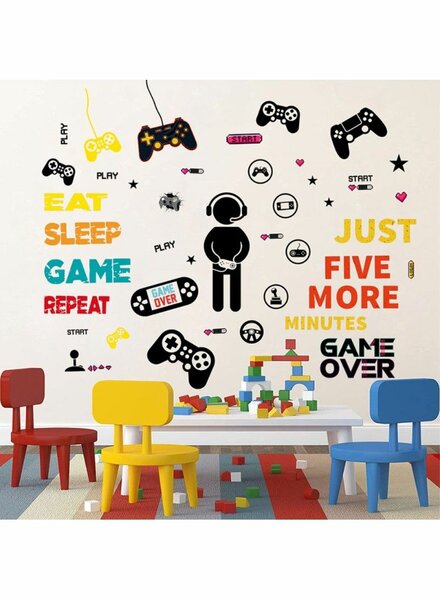 4PCS / SET  VIDEO GAME WALL DECAL