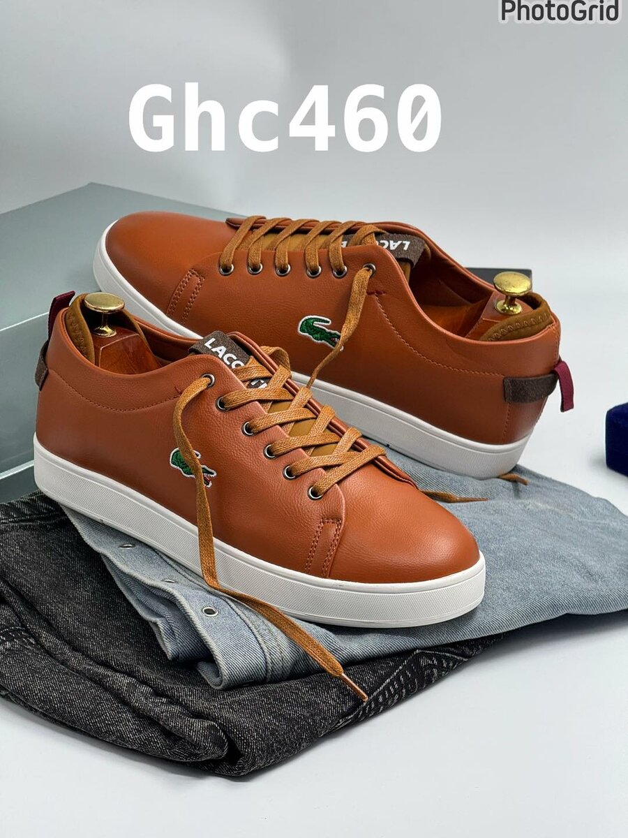 brown sneakers