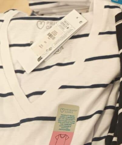 T-shirt à rayures en coton