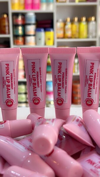 Permanent pink lip balm