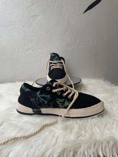 Baskets Noires Casual Unisexe