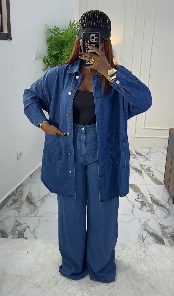 Chemise en jean décontractée