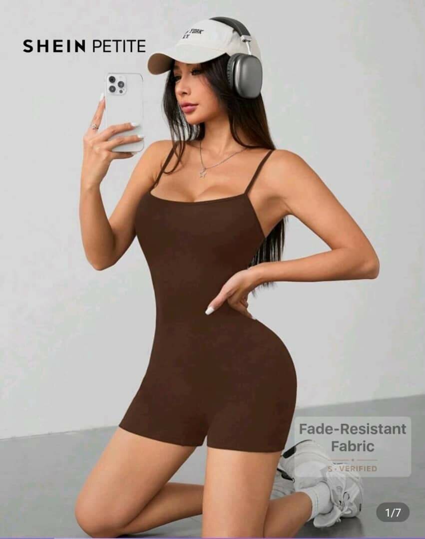 Combi-short côtelé femme