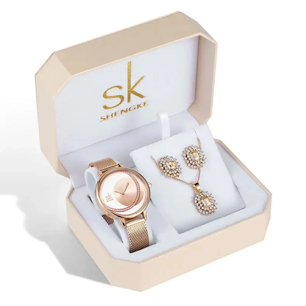 Ensemble Montre et Bijoux Chic