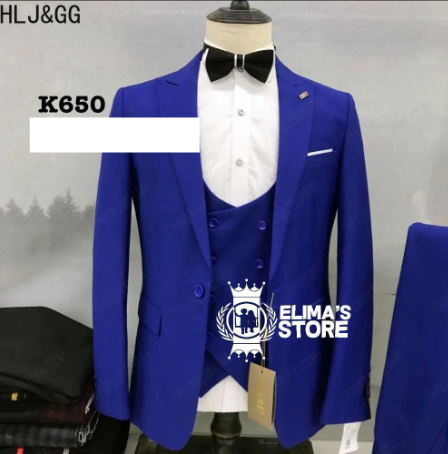 men's suit blue