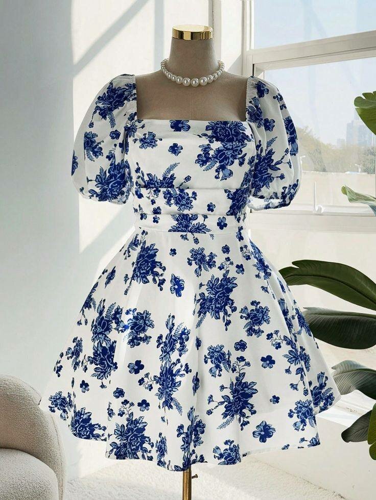 Robe Évasée Fleurie Élégante