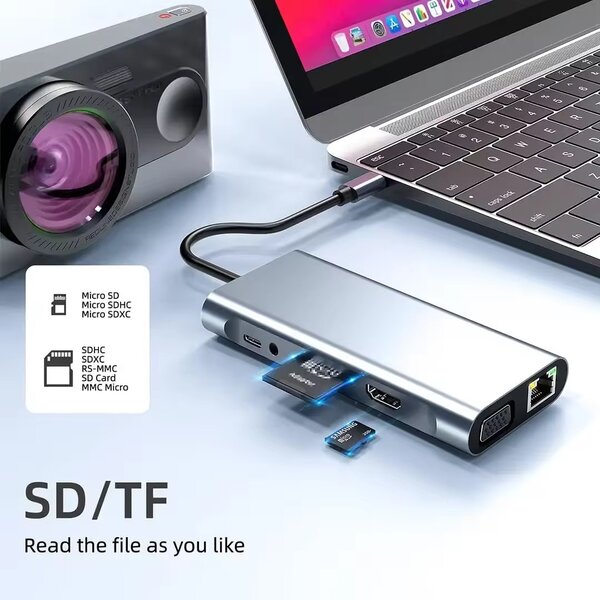 Station d'accueil 11 en 1 USB-C HDMI
