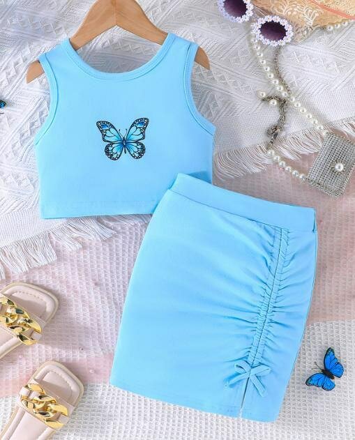Girls skirt and top