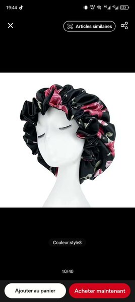 Bonnet double face
