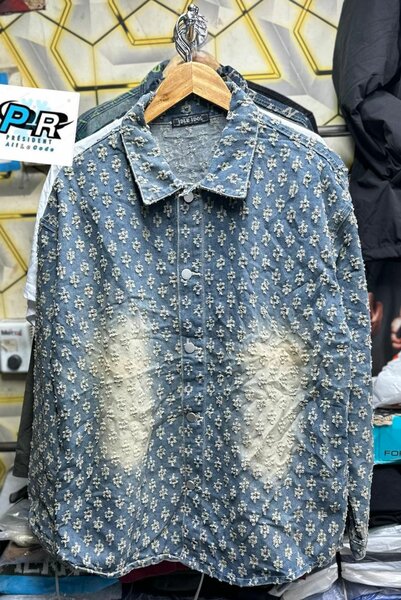 Veste en jean vintage unisexe
