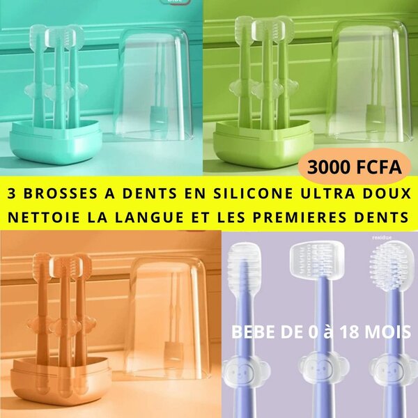 Brosse à dents bébé silicone